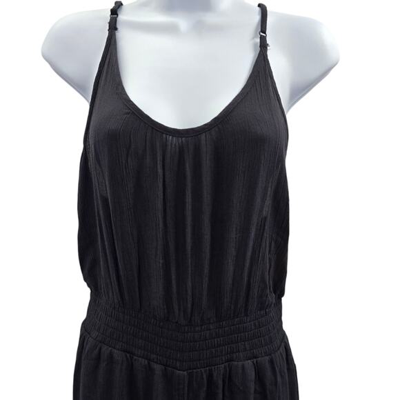 prAna Jumpsuit Women's Size Small Black Wide Leg Lightweight Summer Vacation - Picture 8 of 13